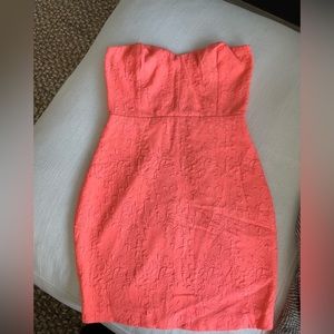 Coral mini dress